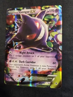 Pokemon Gengar EX 34/119 XY Phantom Forces Ultra Rare Full Art Holo Card TCG - Image 2