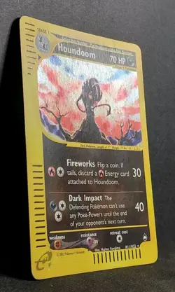 Houndoom H11/H32 Holo Aquapolis Vintage 2002 Pokemon Rare Card WOTC e-series ENG - Image 4