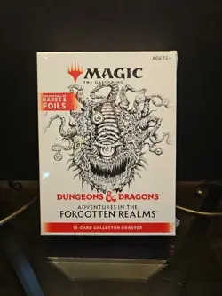 MTG Adventures In The Forgotten Realms 15 Card Collectors Booster Sealed - Image 1