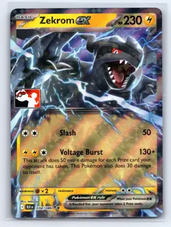 Zekrom ex 034/086 Holo Double Rare Prize Pack Series Cards Pokemon Holo NM - Image 1