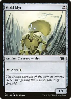 Gold Myr (Neon Dynasty Commander 153) - Common Magic: The Gathering Card - Image 1