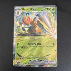 003/086 Beedrill ex Double Rare Pokemon Chaos Rising ME04 NM - Image 1