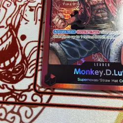 One Piece English Monkey.D.Luffy ST01-001 Leader Foil - Lightly Played - Image 2