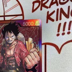 One Piece English Monkey.D.Luffy ST01-001 Leader Foil - Lightly Played - Image 4
