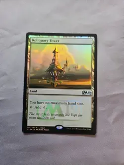 mtg magic 2019 m19 Reliquary Tower FOIL promo - Image 1