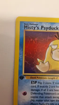 Pokemon Card Misty's Psyduck 90/132 1st Edition Gym Challenge WOTC Vintage EX/NM - Image 5