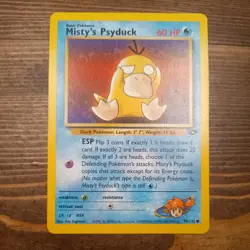 Misty's Psyduck 90/132 Gym Challenge Pokemon Card WOTC - Image 1