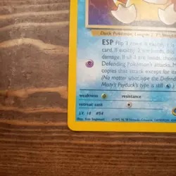Misty's Psyduck 90/132 Gym Challenge Pokemon Card WOTC - Image 5
