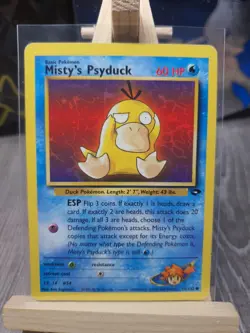 Pokemon TCG Gym Challenge Misty's Psyduck Card 90/132 - Image 1