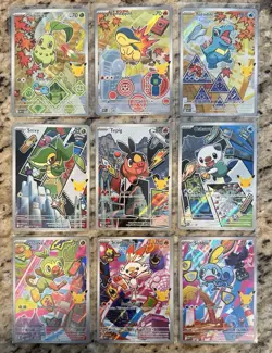 Pokemon TCG First Partner Illustration Collection Series 2 Full Set (9 Cards) - Image 1