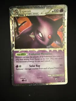 Pokemon TCG Espeon Prime Holo Card 81/90 HGSS Undaunted Rare - Image 1