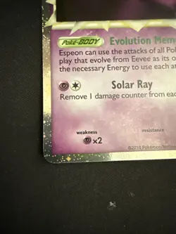Pokemon TCG Espeon Prime Holo Card 81/90 HGSS Undaunted Rare - Image 2