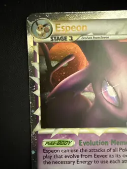 Pokemon TCG Espeon Prime Holo Card 81/90 HGSS Undaunted Rare - Image 5