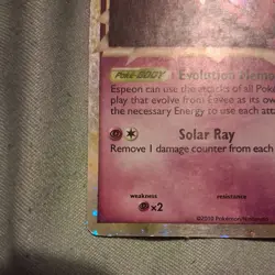 Pokemon TCG Espeon Prime Holo Card 81/90 HGSS Undaunted Rare - Image 5