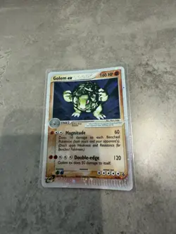 Pokemon TCG Golem EX Dragon Set Holo Ultra Rare Card 91/97 2003 - Image 1