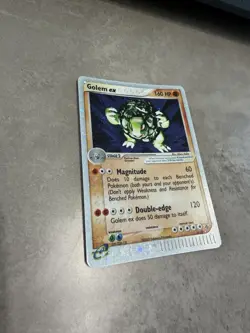 Pokemon TCG Golem EX Dragon Set Holo Ultra Rare Card 91/97 2003 - Image 2
