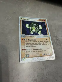 Pokemon TCG Golem EX Dragon Set Holo Ultra Rare Card 91/97 2003 - Image 3