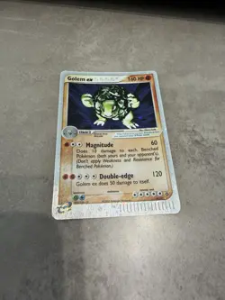 Pokemon TCG Golem EX Dragon Set Holo Ultra Rare Card 91/97 2003 - Image 4