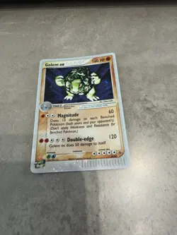 Pokemon TCG Golem EX Dragon Set Holo Ultra Rare Card 91/97 2003 - Image 5