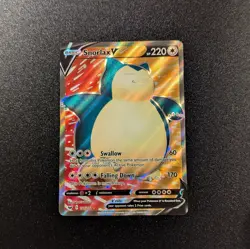 Snorlax V 197/202 Sword & Shield Full Art Ultra Rare Pokemon Card - NM - Image 1