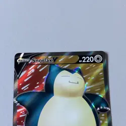Snorlax V 197/202 Sword & Shield Pokemon Card Full Art Ultra Rare - NM - Image 3
