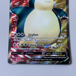 Snorlax V 197/202 Sword & Shield Pokemon Card Full Art Ultra Rare - NM - Image 4