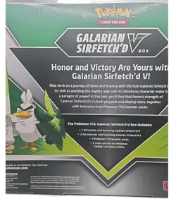 Pokemon TCG: Galarian Sirfetch'd V Box.- Factory Sealed Box. 820650807374 - Image 3