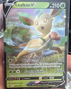 Leafeon V SWSH194 Promo Holo NM Pokemon Card Sword & Shield Promo Cards - Image 1