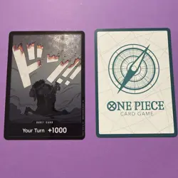 Bandai One Piece Don!! Card Your Turn +1000 Portgas D. Ace Promo Foil AA - Image 2
