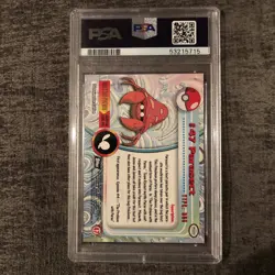 #47 Parasect Topps TV Animation Series 1 Black Logo Pokemon Card PSA 10 GEM MT - Image 3