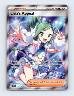 NM Lisia's Appeal 234/191 Surging Sparks Ultra Rare Pokemon Card - Image 1