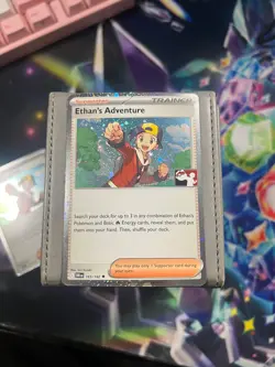 Ethan's Adventure 165/182 HOLO PLAY STAMP PRIZE PACK - NM Pokemon Card - Image 1