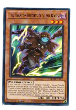Yu-Gi-Oh Card: The Phantom Knights of Silent Boots MGED-EN079 Ultra Rare 1st! EX - Image 1