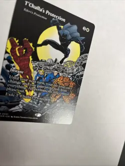 T’Challa’s Protection Teferi’s Protection Nonfoil Superheroes Card #0051 MTG LP - Image 2