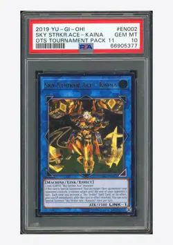Yu-Gi-Oh PSA10 Sky Striker Ace - Kaina Ultimate Rare 2019 OP11-EN002 English - Image 1