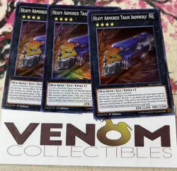 3x (M/NM) Heavy Armored Train Ironwolf RATE-EN050 Super Rare 1st Edition YuGiOh - Image 1