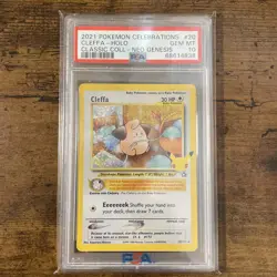 PSA 10 Gem Mint 2021 Pokemon Celebrations Cleffa-Holo #20/111 Classic Collection - Image 1