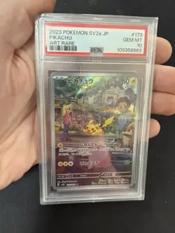 Pokemon TCG Pikachu SV2a Card 151 Japanese Holo Art Rare 173/165 PSA 10 - Image 1