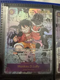 Monkey D Luffy Manga OP-09 - Proxy Card - High Quality Texture - English - Image 1
