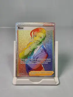 Rose 196/189 Full Art Secret Rainbow Rare Darkness Ablaze Pokemon Card - Image 1