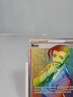 Rose 196/189 Full Art Secret Rainbow Rare Darkness Ablaze Pokemon Card - Image 2