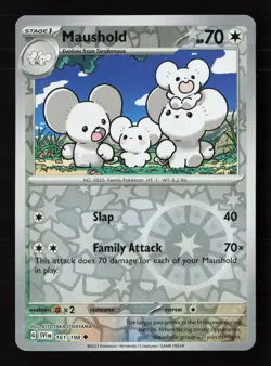 Maushold 161/198 Reverse Holo Pokemon TCG SV01: Scarlet & Violet Base Set LP - Image 1