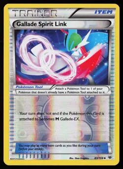 Gallade Spirit Link 83/108 Reverse Holofoil Pokemon TCG XY - Roaring Skies MP - Image 1