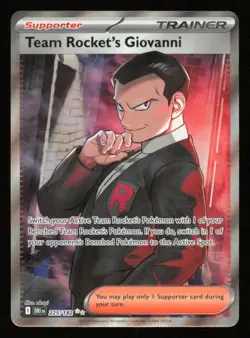 Team Rocket's Giovanni 225/182 Sv10: Destined Rivals Holo- NM Pokemon - Image 1