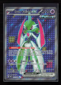 Iron Valiant ex 225/182 Holo Pokemon TCG SV04: Paradox Rift NM - Image 1