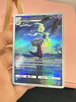 Alolan Marowak Pokemon Pocket Card TCG Display - Image 2