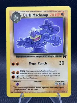 Pokemon Dark Machamp Team Rocket 27/82 Non Holo Rare - Image 1