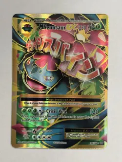 Pokemon TCG M Venusaur EX Full Art Ultra Rare Card 100/108 Evolutions NM - Image 1