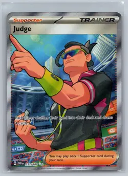 Judge 222/182 Ultra Rare Destined Rivals Pokemon Holo Near Mint - Image 1