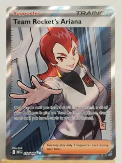 Pokemon TCG Ultra Rare Trainer Team Rocket's Ariana 224/182 Destined Rivals - Image 1
